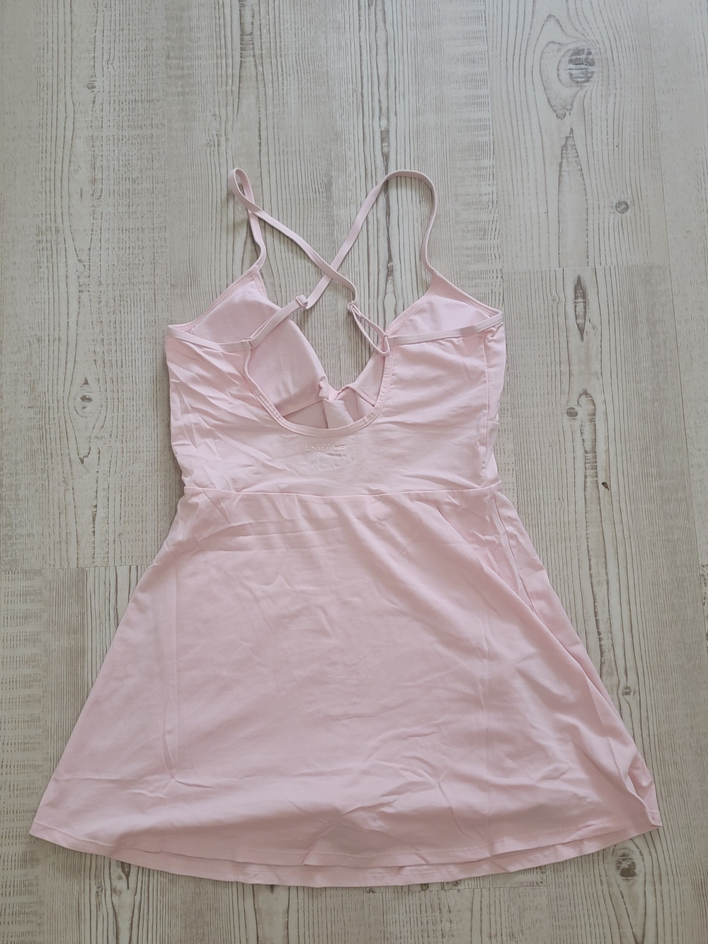 NWT L*Space Rally Active Dress Size Large Petal Pink Tennis Athletic Golf Mini - Picture 2 of 8